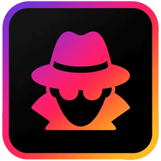 Ícone do Hackear Instagram: personagem de chapéu e sobretudo